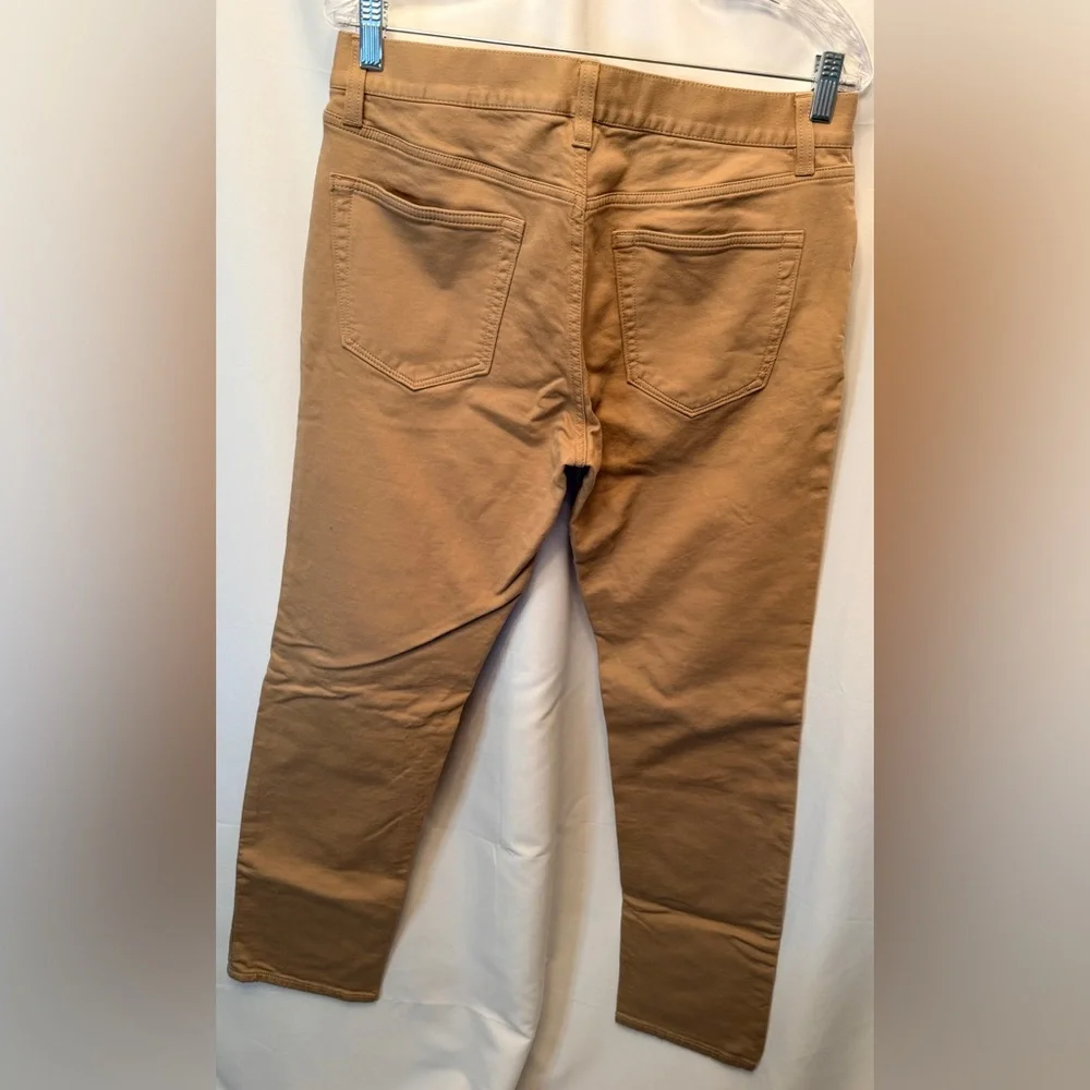 Banana Republic Men’s 32x32 Traveler Jeans Pants Tan Khaki Slim‎ Straight Preppy